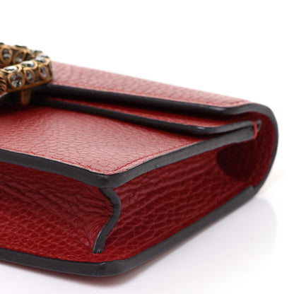 Gucci Calfskin Super Mini Dionysus Shoulder Bag Hibiscus Red 8 of 8