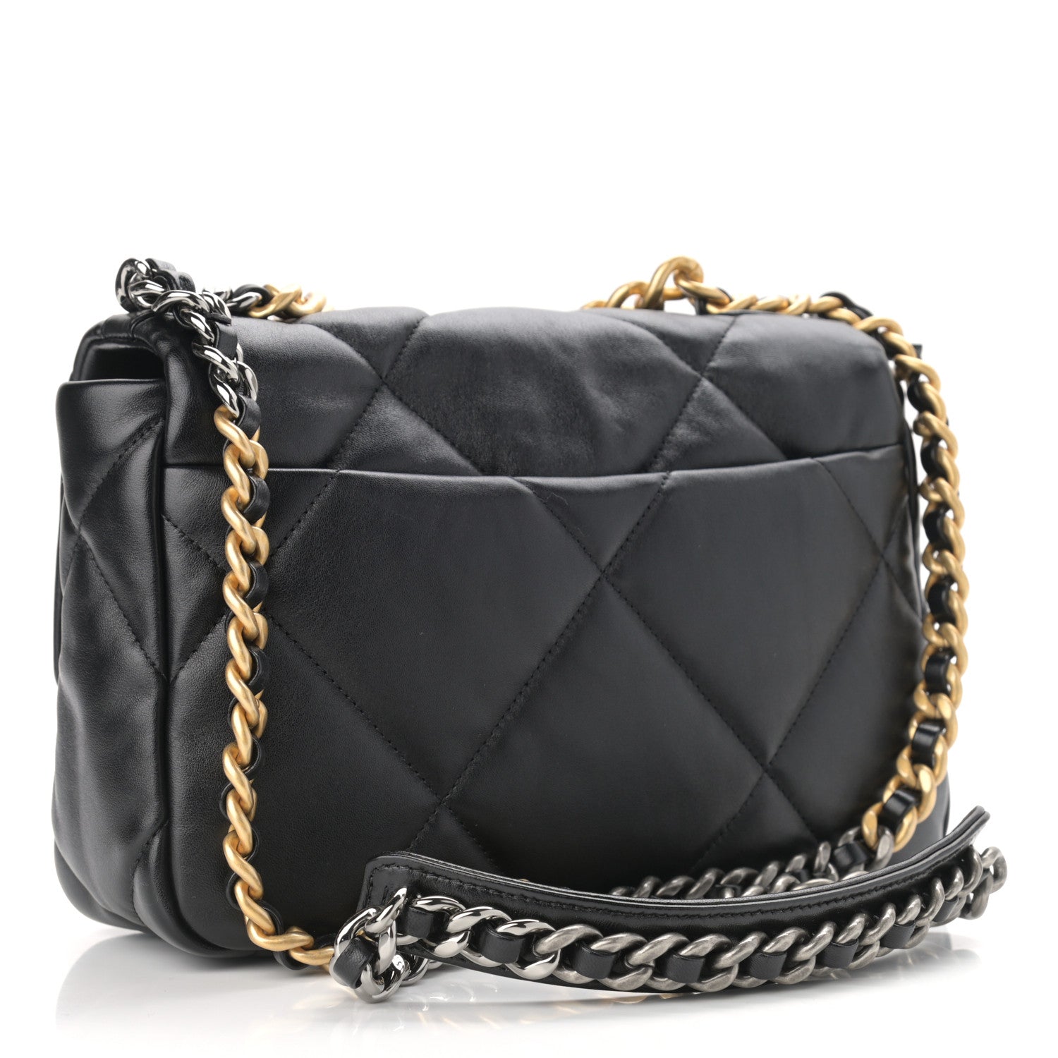 Chanel Lambskin Quilted Medium Chanel 19 Flap Black 3 of 11