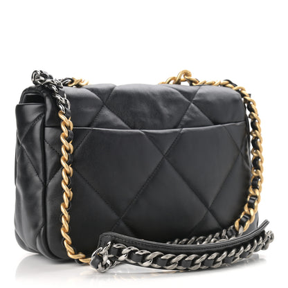 Chanel Lambskin Quilted Medium Chanel 19 Flap Black 3 of 11