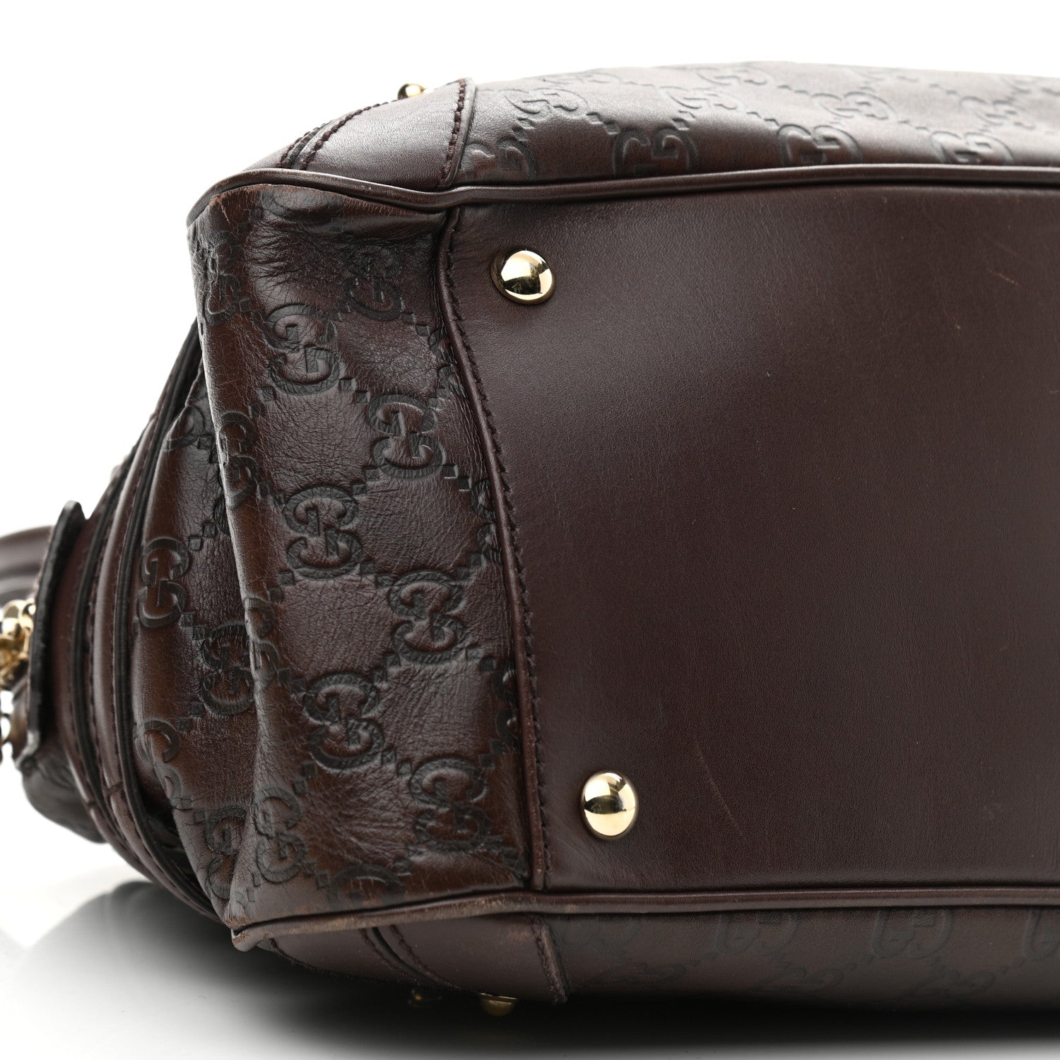 Gucci Guccissima Large Wave Boston Dark Brown 8 of 12