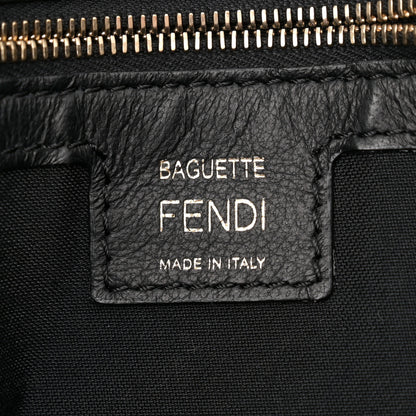 Fendi Nappa FF 1974 Embossed Large Baguette Black 6 of 13