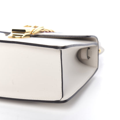 Gucci Calfskin Mini Sylvie Top Handle Bag White 10 of 13