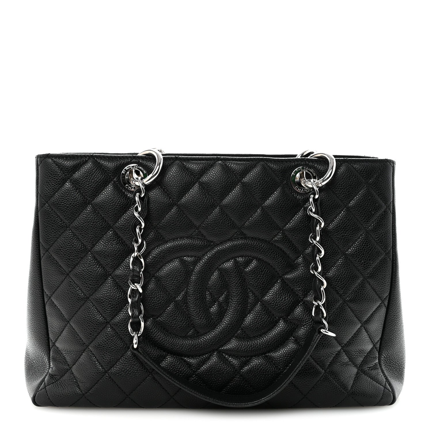 Chanel Caviar Quilted Grand Shopping Tote GST Black 1 of 10