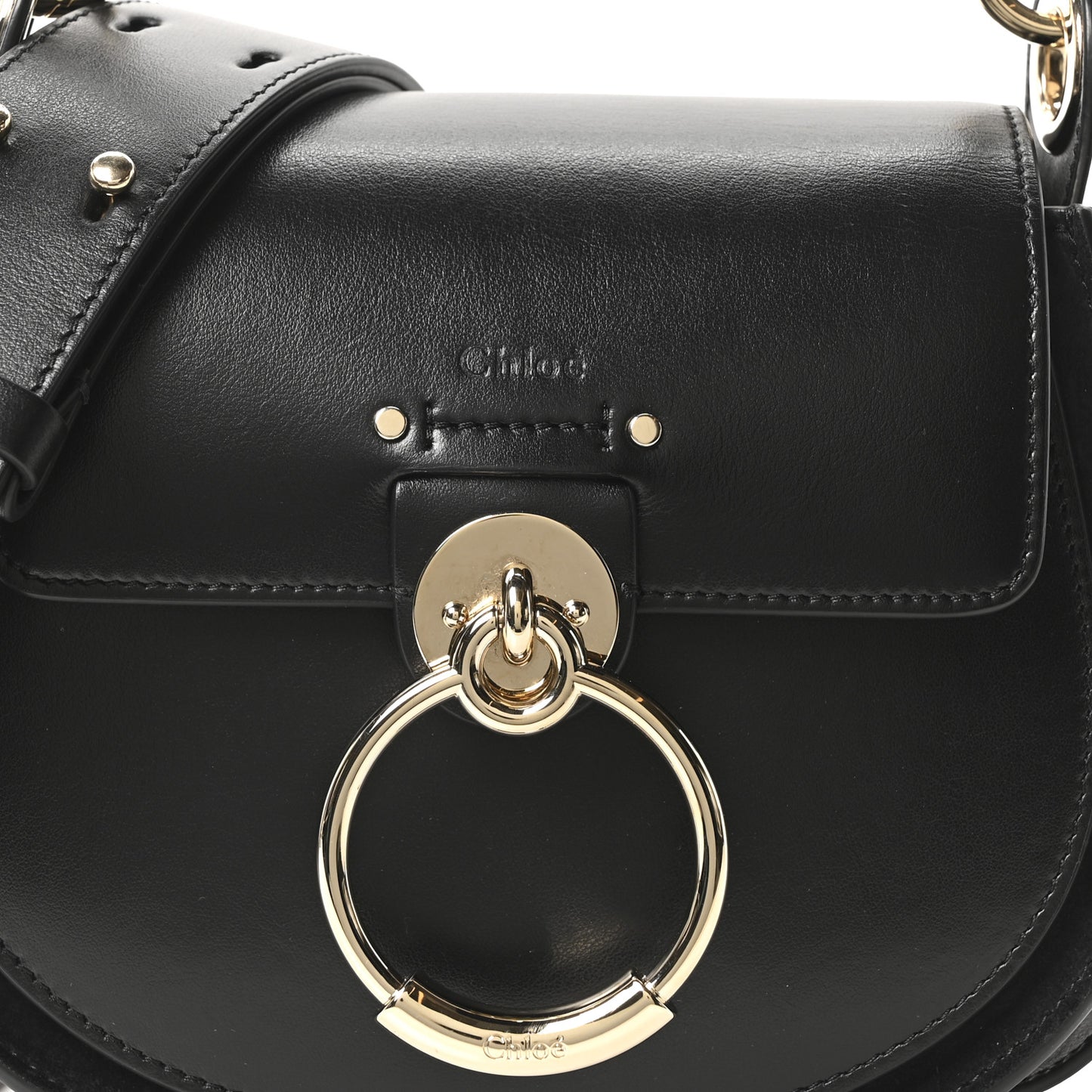 Calfskin Small Tess Bag Black