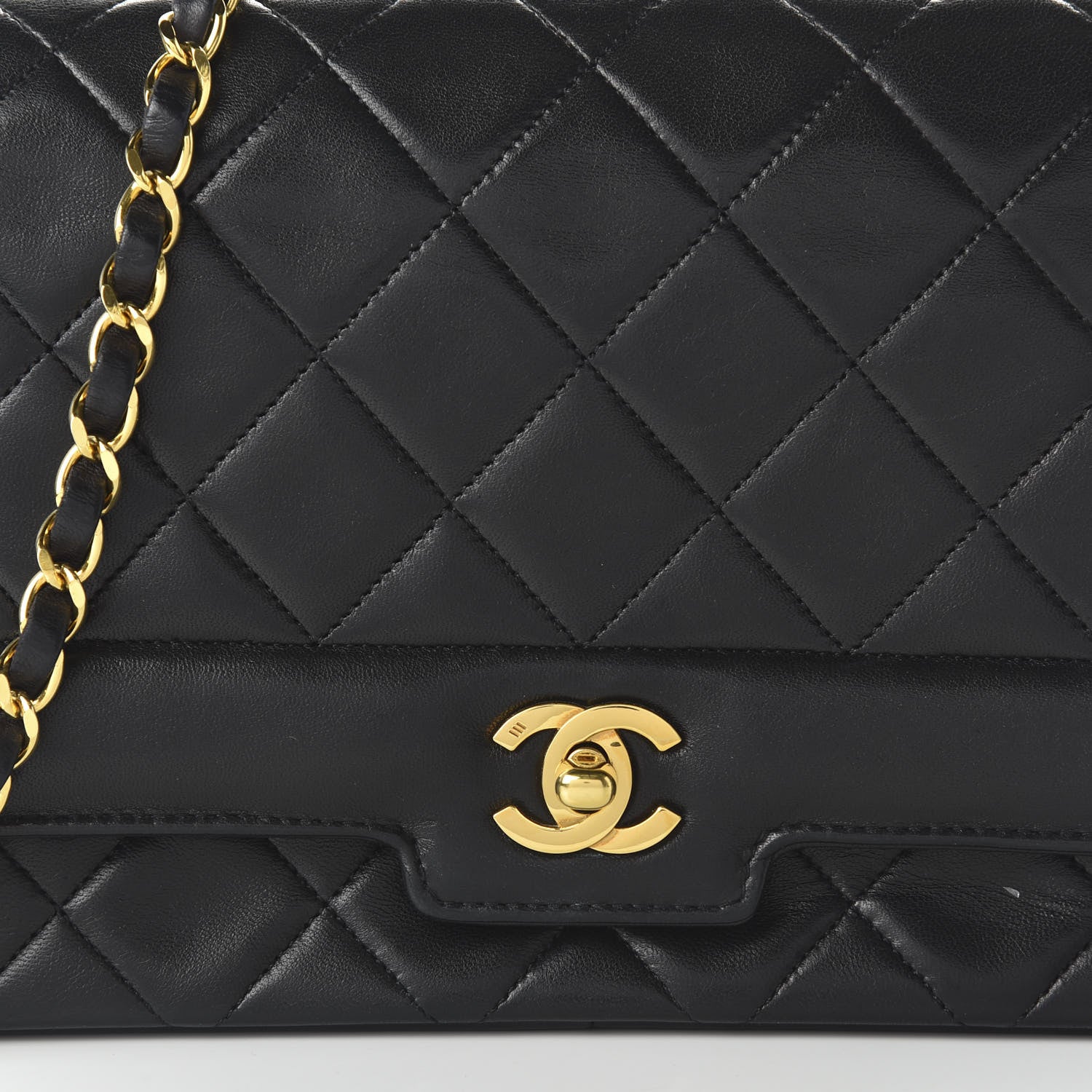 Chanel Lambskin Quilted Medium Single Flap Black 10 of 10