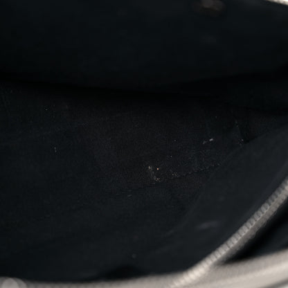 Fendi Vitello Dolce Croc Tail Medium By The Way Boston Bag White Black 15 of 26