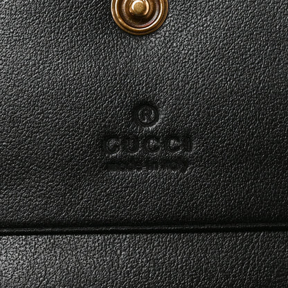 Gucci Calfskin Matelasse GG Marmont Card Case Wallet Black 6 of 8