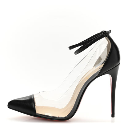 Christian Louboutin Lambskin PVC Un Bout 120 Pumps 37 Black 1 of 10
