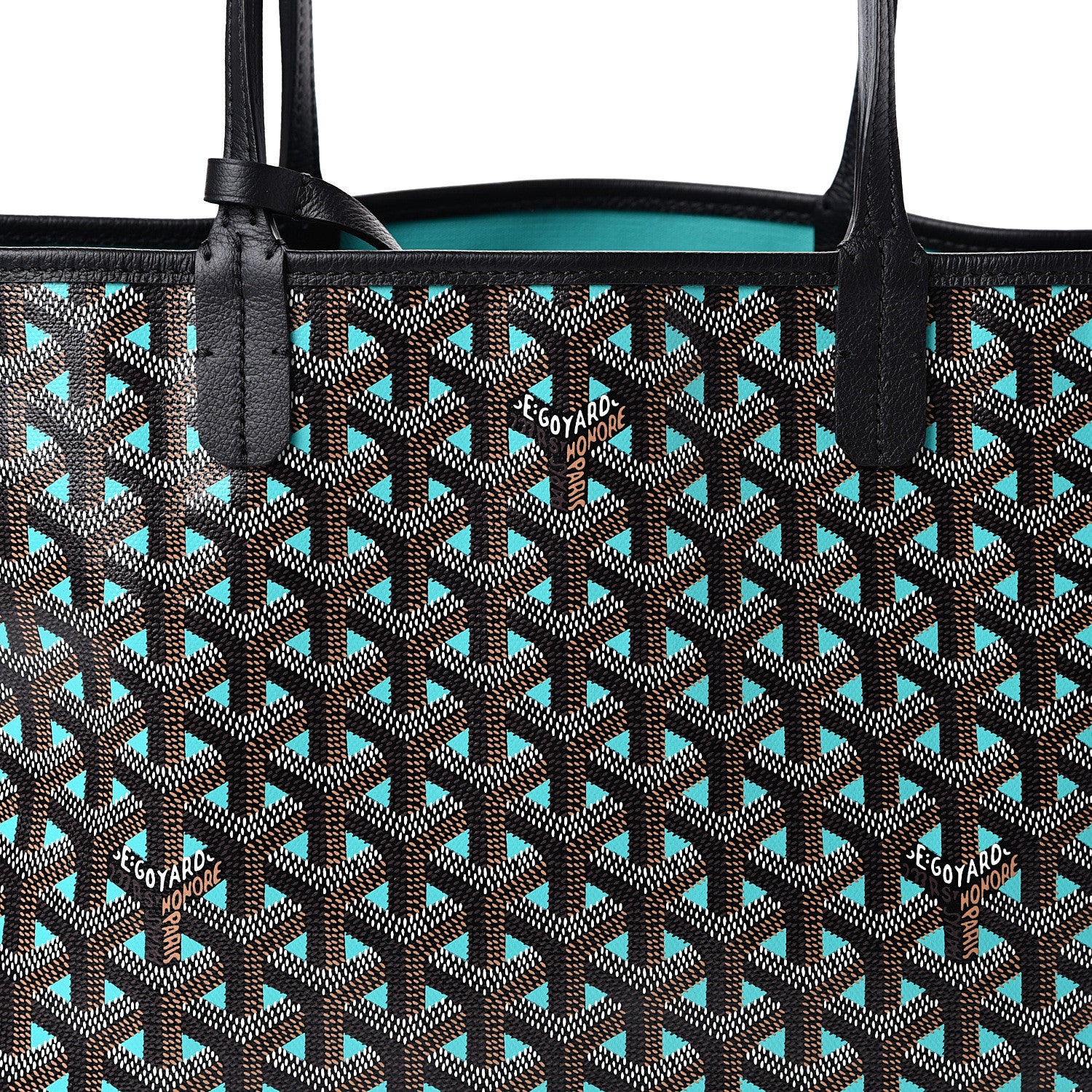 Goyard Goyardine Saint Louis Claire Voie PM Black Blue 8 of 10