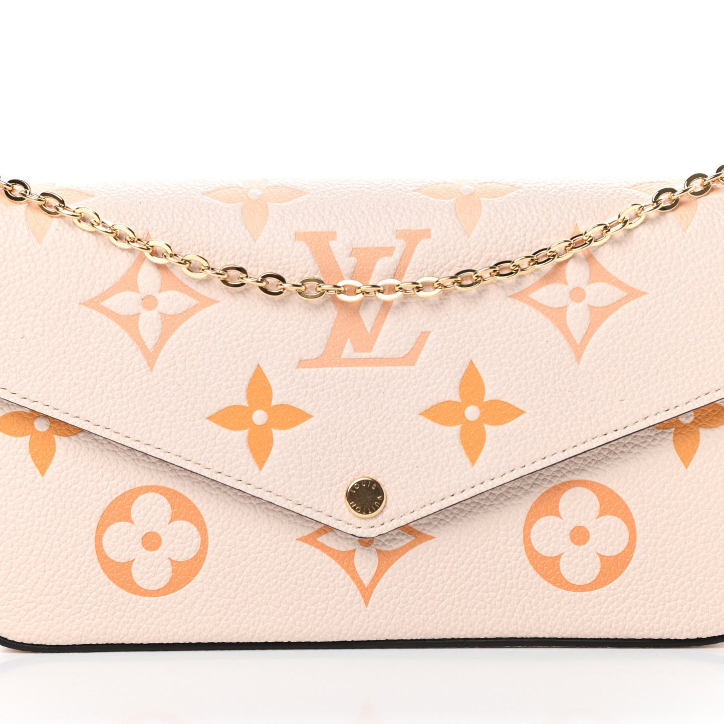 Empreinte Monogram Giant By The Pool Felicie Pochette Chain Wallet Cream Saffron