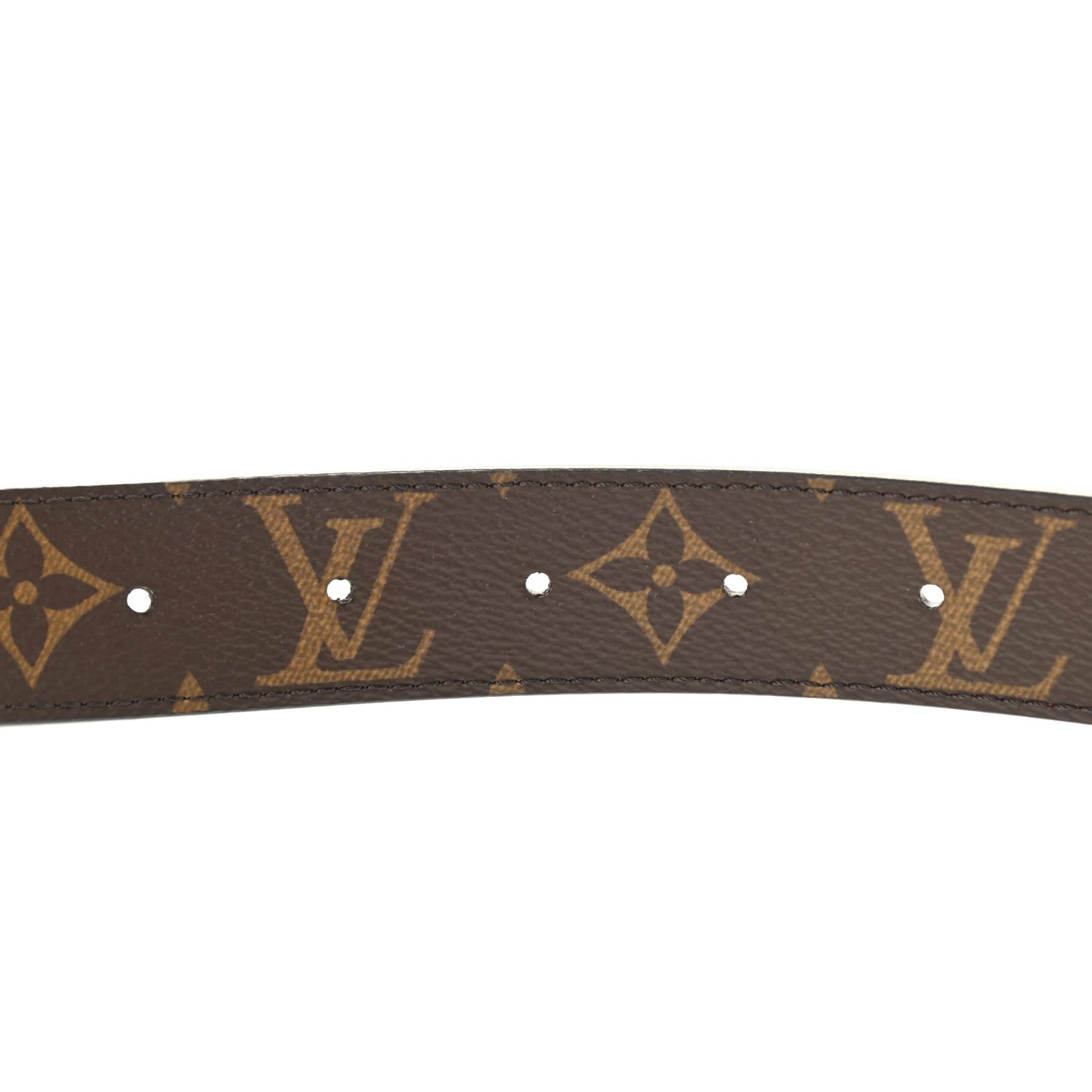 Calfskin Monogram 30mm LV Initiales Reversible Belt 95 38 Coquelicot