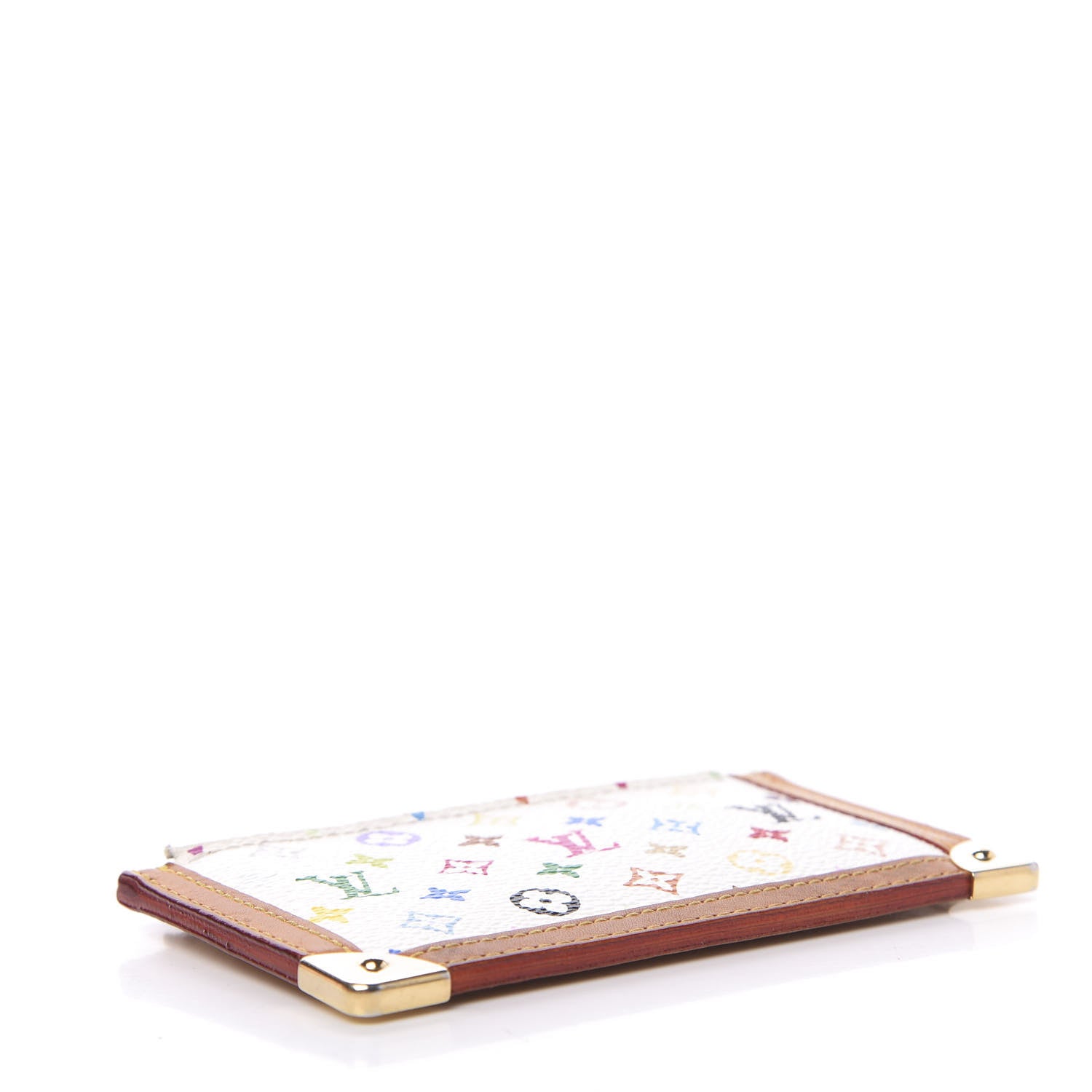 Louis Vuitton Monogram Multicolor Key Pouch White 4 of 7