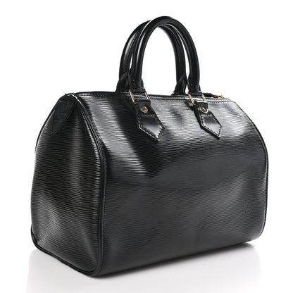 Louis Vuitton Epi Speedy 25 Black 3 of 12