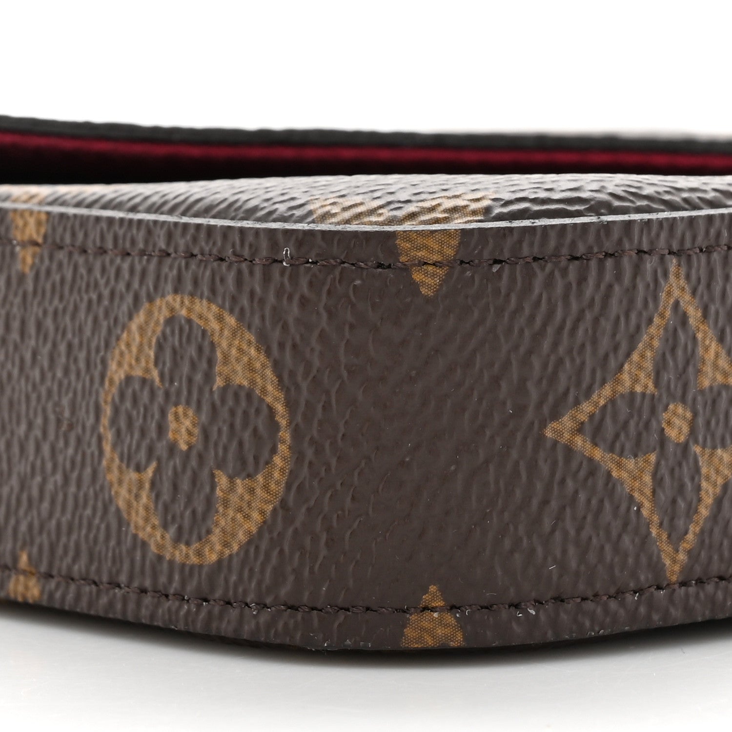 Louis Vuitton Monogram Pochette Felicie Chain Wallet Fuchsia 9 of 10