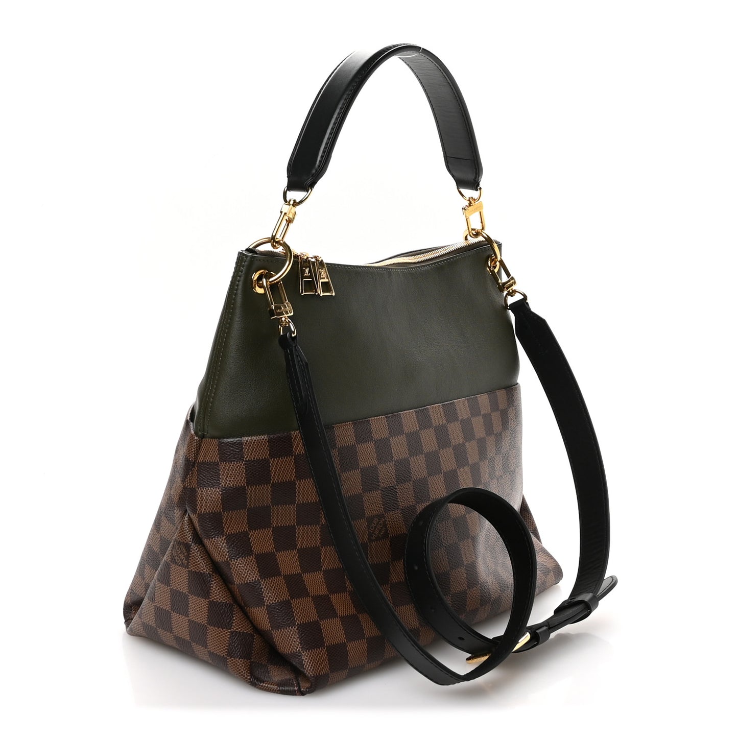 Damier Ebene Calfskin Maida Khaki