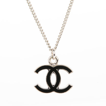 Chanel Enamel CC Necklace Black 3 of 6