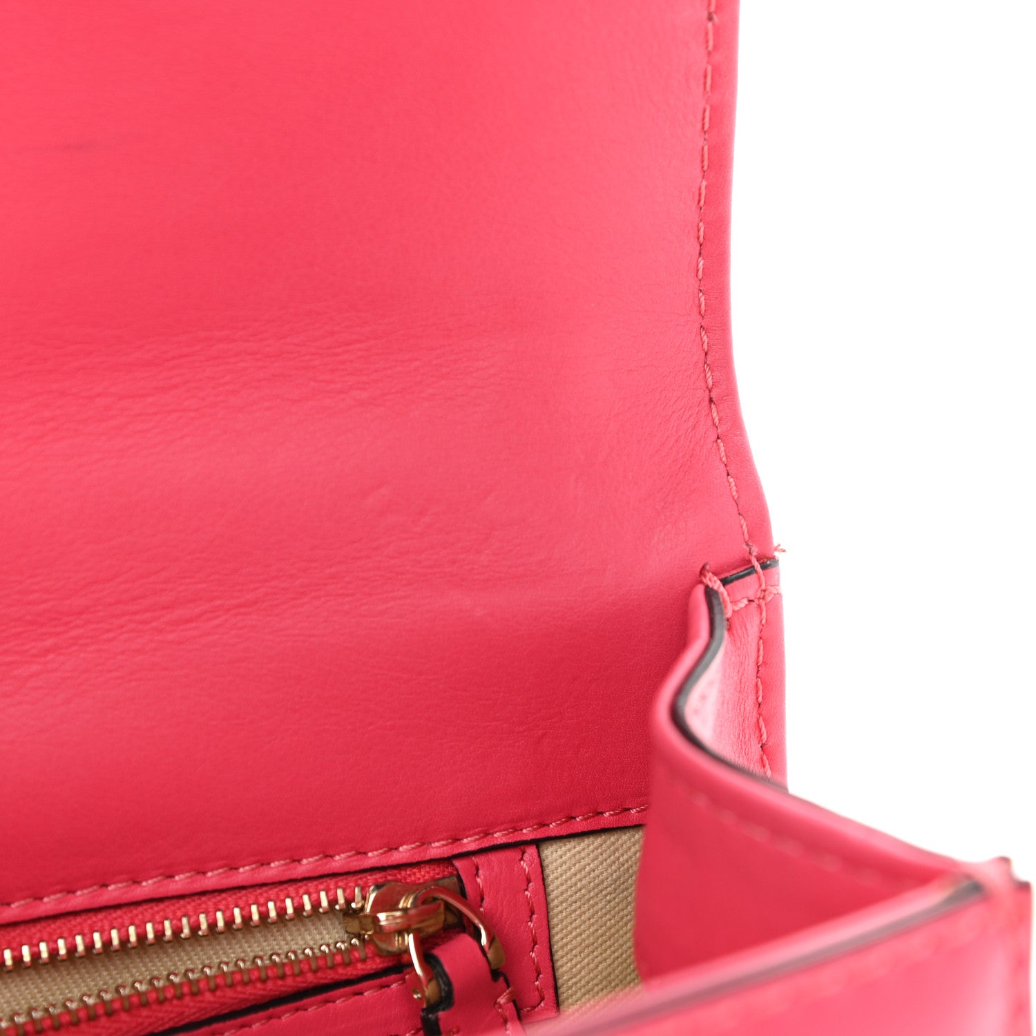 Valentino Garavani Vitello Medium Glam Lock Rockstud Flap Deep Rose 14 of 14