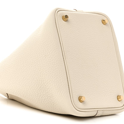 Hermes Taurillon Clemence Picotin Lock 18 PM Craie 8 of 10