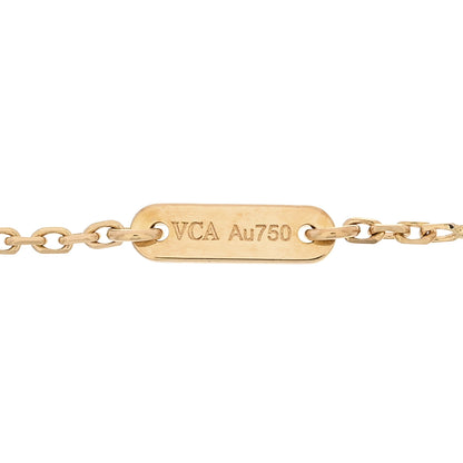 Van Cleef & Arpels 18K Yellow Gold Mother of Pearl Sweet Alhambra Butterfly Bracelet 3 of 5