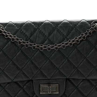Chanel Aged Calfskin Quilted 2.55 Reissue 225 Flap So Black 8 of 11