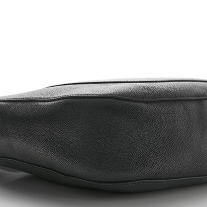 Burberry Grainy Calfskin Small Elmstone Hobo Black 8 of 12