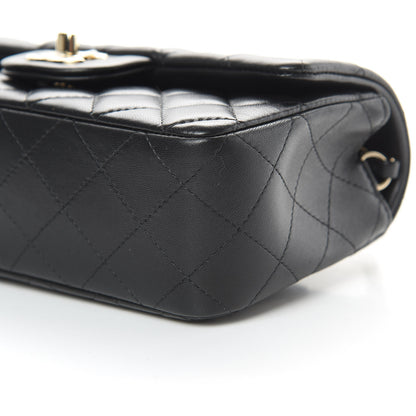 Chanel Lambskin Quilted Mini Rectangular Flap Black 10 of 12