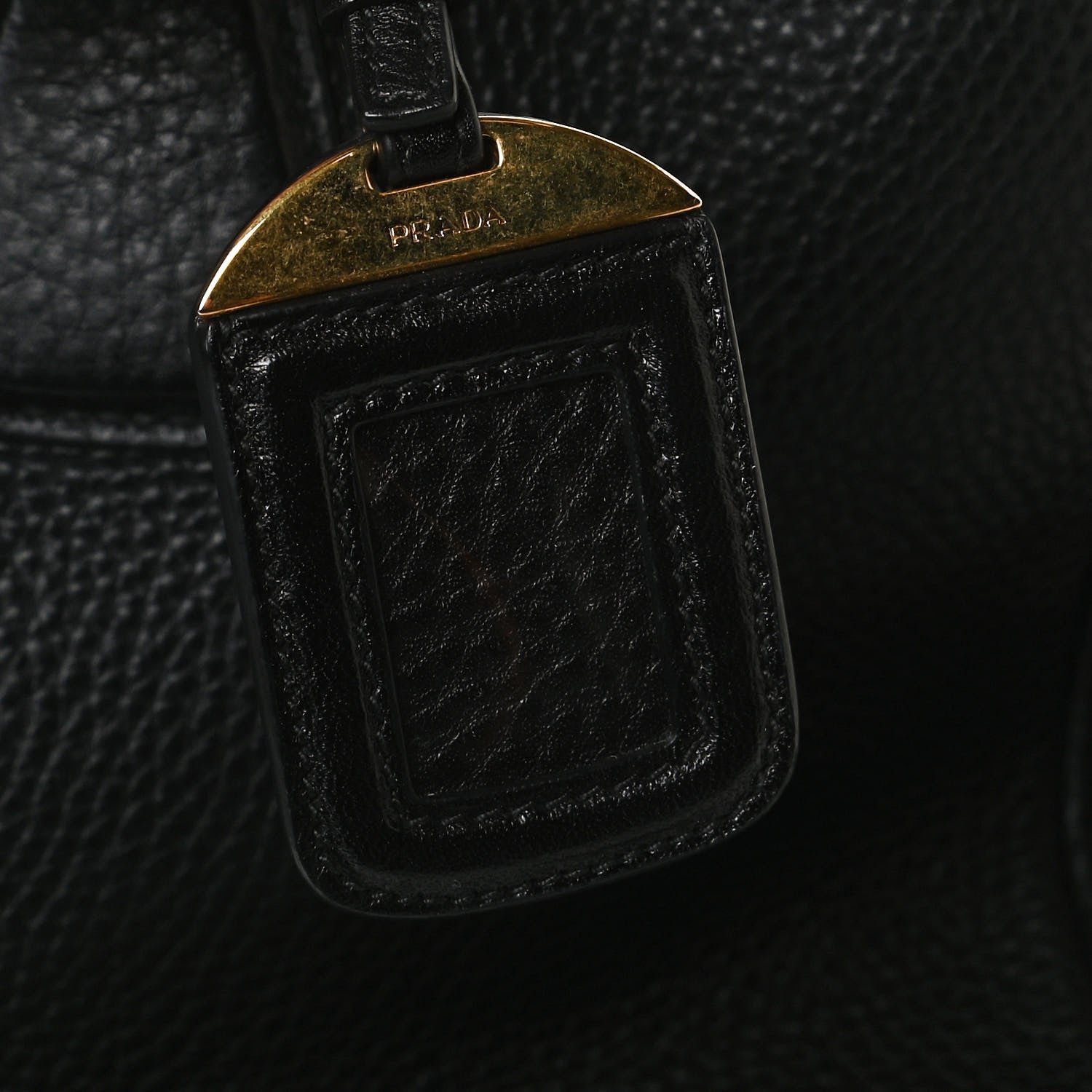 Prada Vitello Daino Tote Black 11 of 15