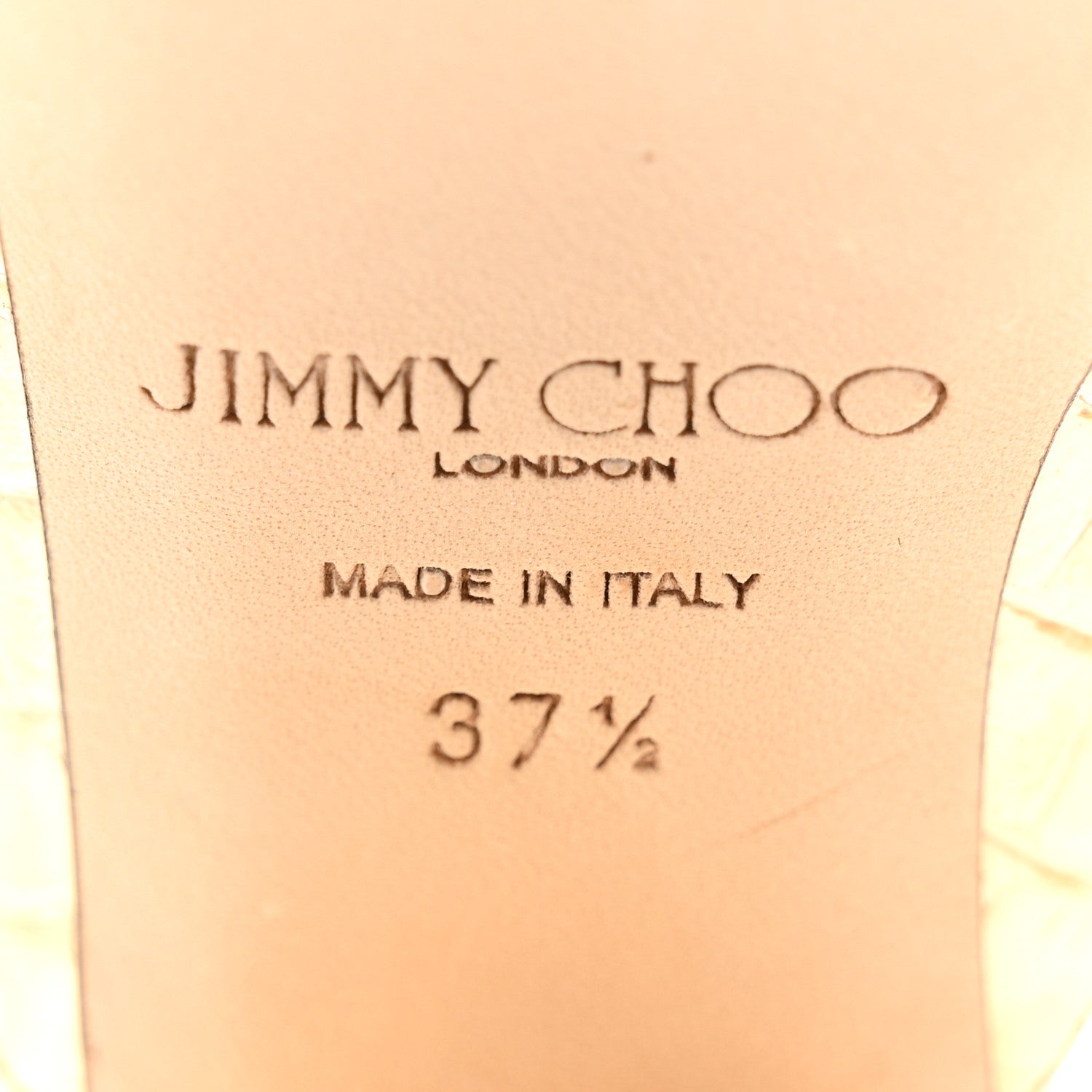 Jimmy Choo Metallic Calfskin Crocodile Embossed Jassidy 85 Pumps