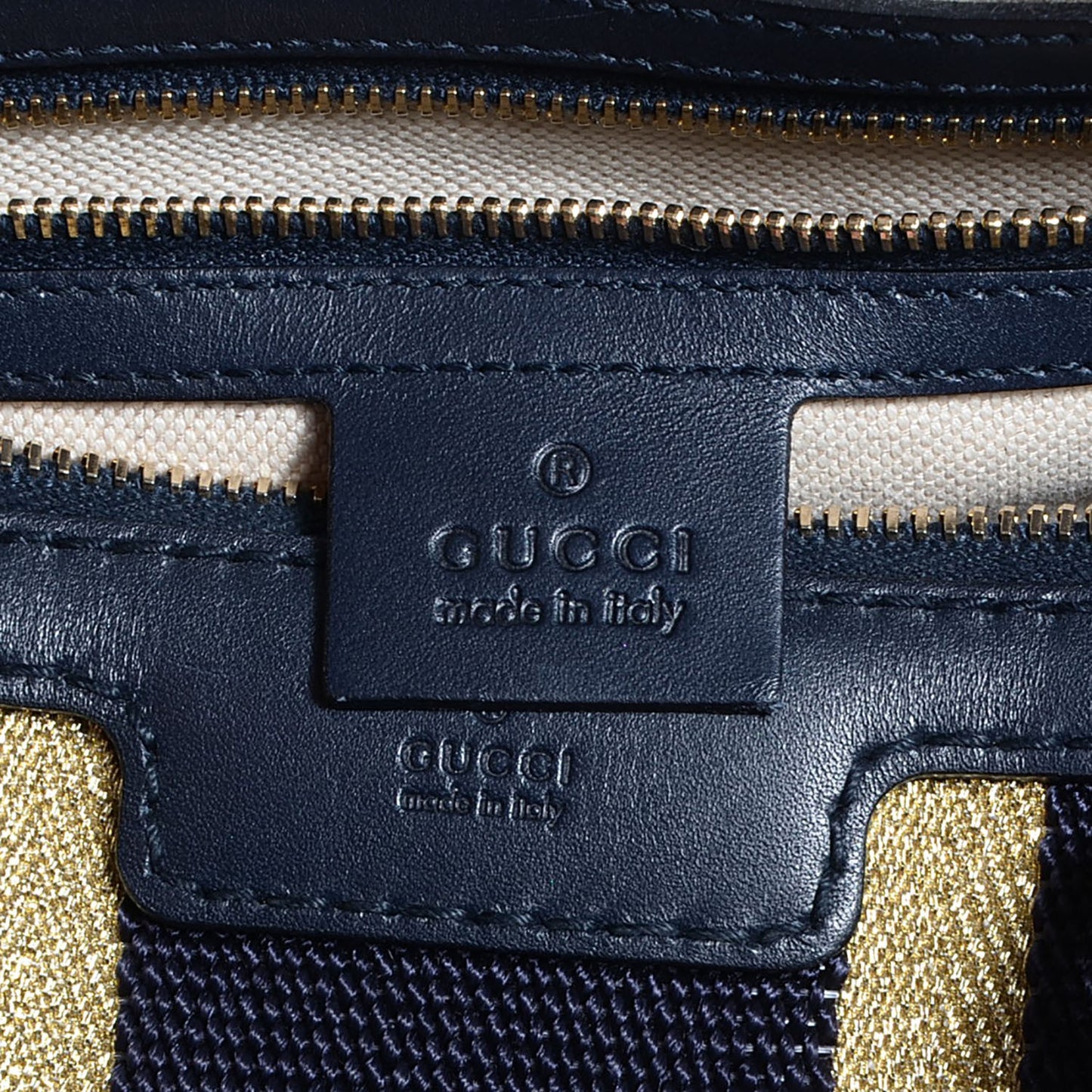 Monogram Vintage Web Medium Boston Navy
