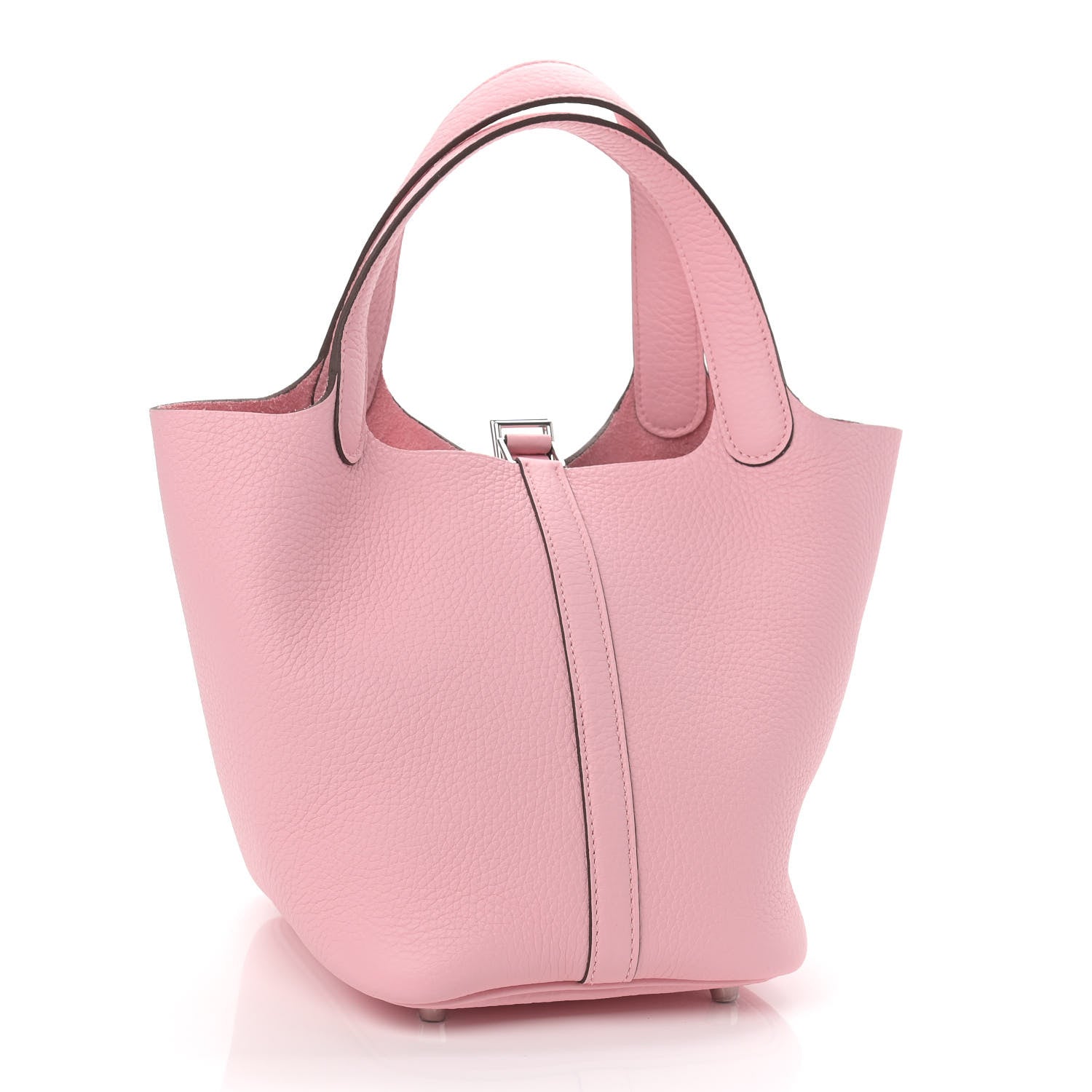 Hermes Taurillon Clemence Picotin Lock 18 PM Rose Sakura 3 of 9