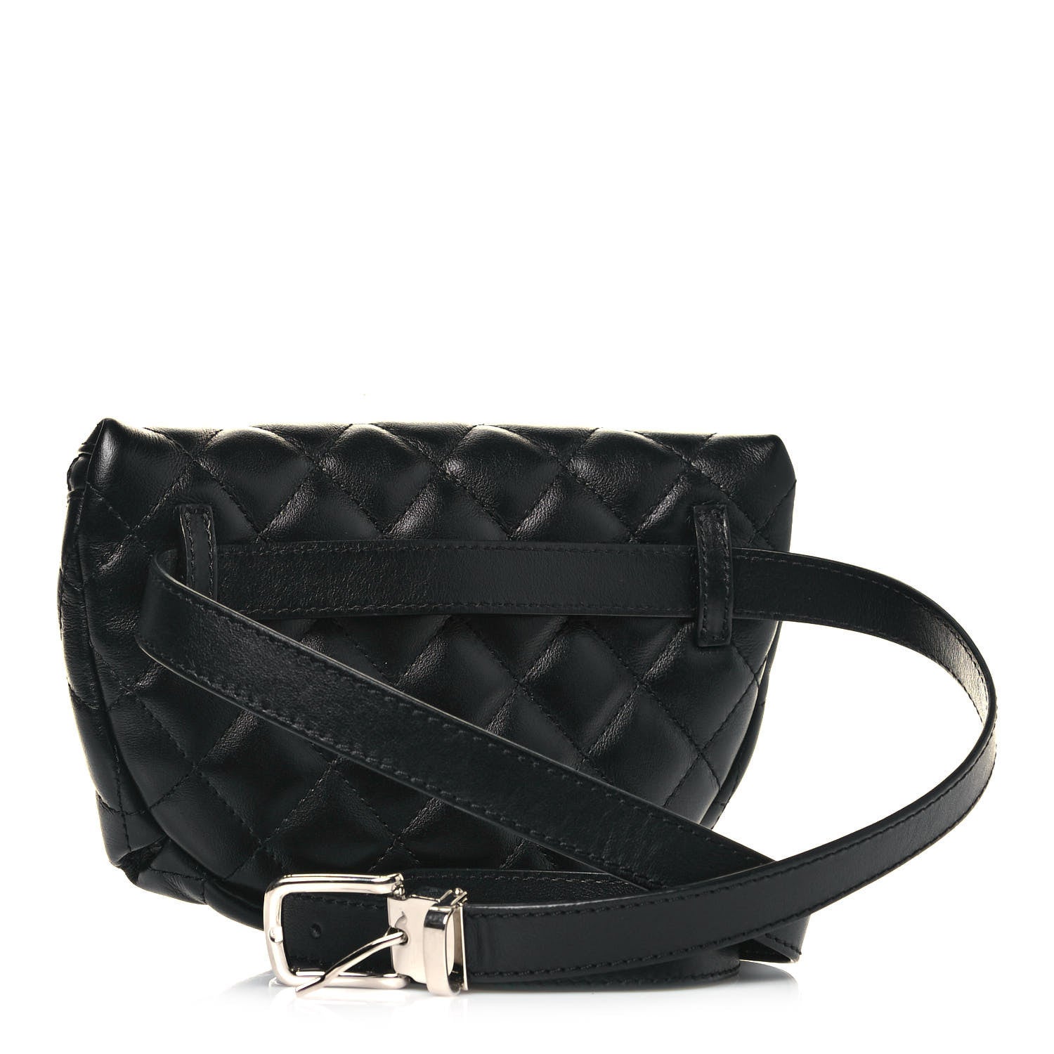 Chanel Calfskin Quilted Waist Belt Bag Black 3 of 12