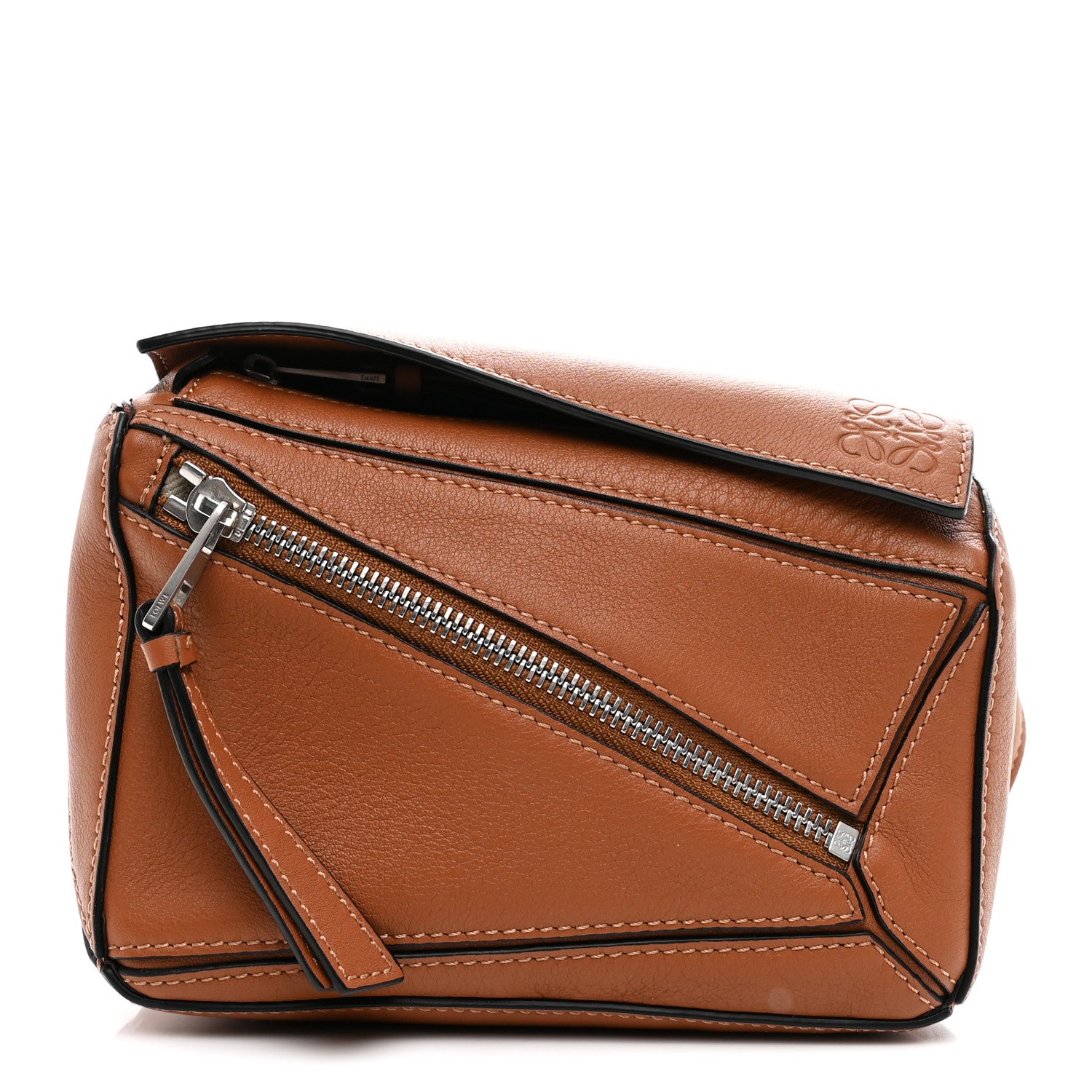 Loewe Calfskin Mini Puzzle Bumbag Tan 1 of 10