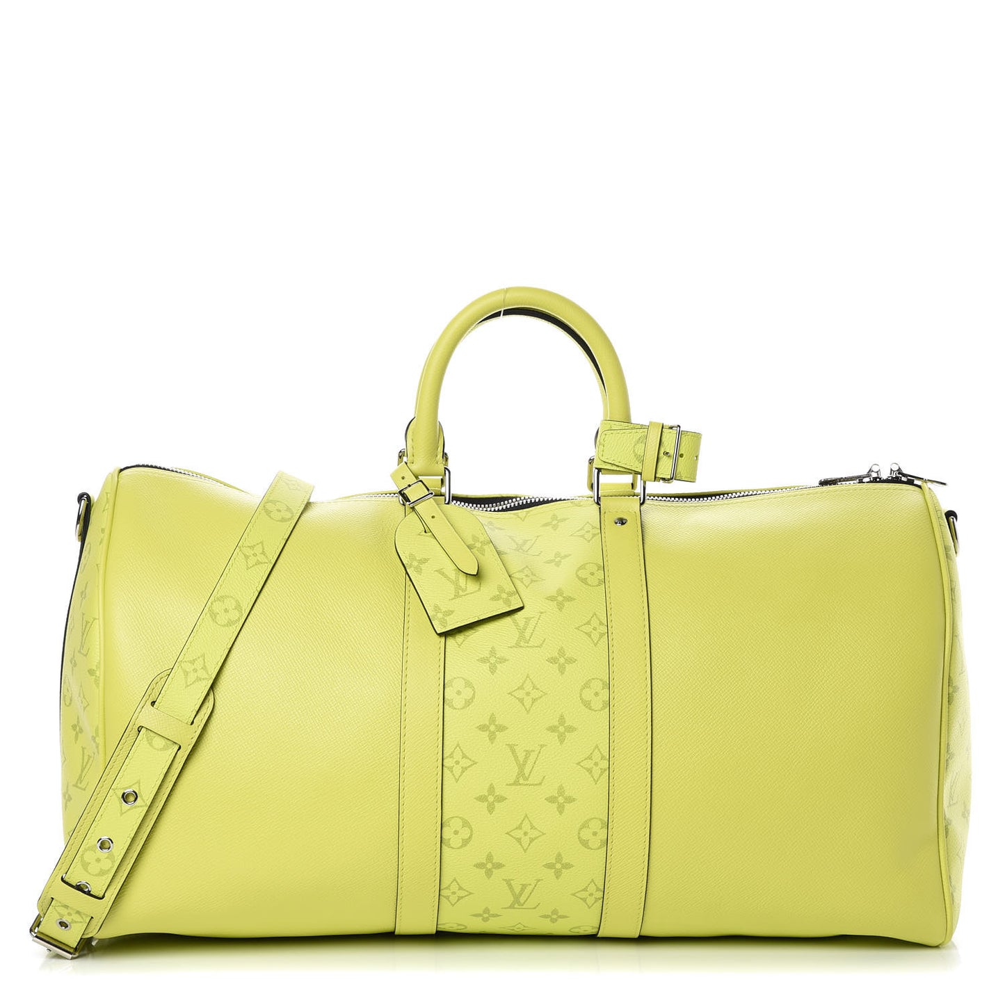 Monogram Taiga Keepall Bandouliere 50 Yellow