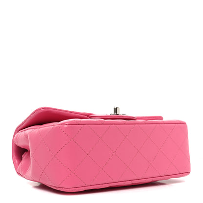 Chanel Lambskin Quilted Mini Rectangular Flap Pink 4 of 11