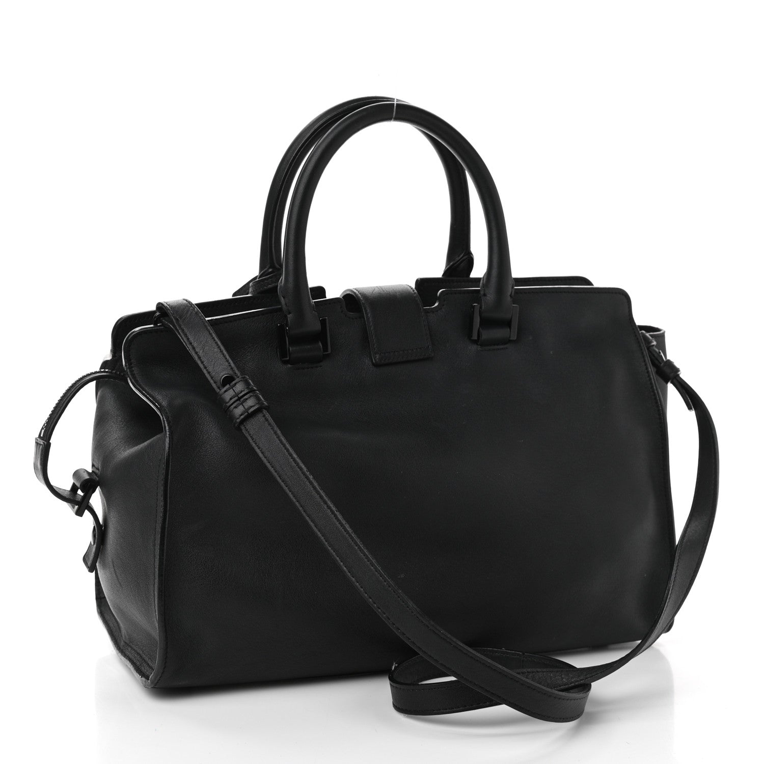 Saint Laurent Calfskin Small Monogram Cabas Black 3 of 13