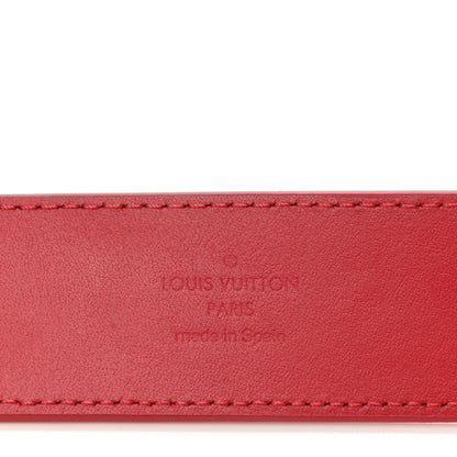 Louis Vuitton Calfskin 35mm LV New Wave Belt 80 32 Red 3 of 8