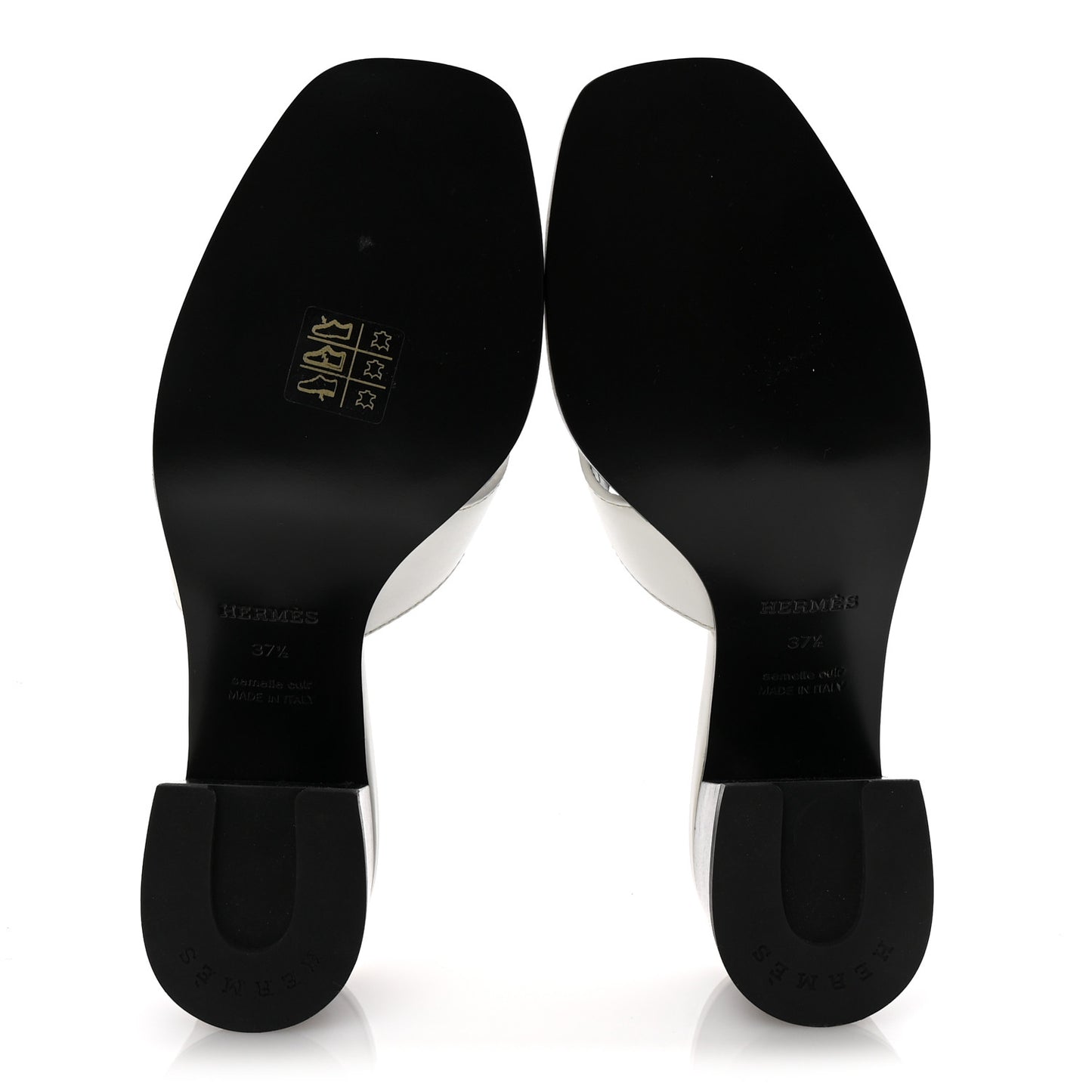 Calfskin Helia 60 Sandals 37.5 White