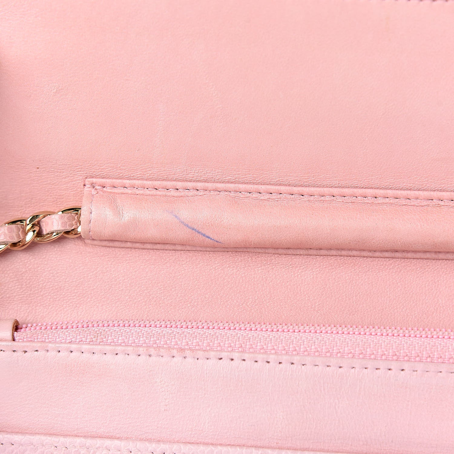 Chanel Caviar Timeless CC Wallet On Chain WOC Pink 13 of 17