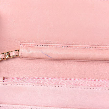 Chanel Caviar Timeless CC Wallet On Chain WOC Pink 13 of 17