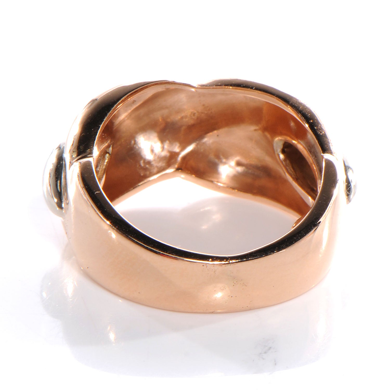 Cartier 18K Pink White Gold Ring 50 5.5 5 of 5