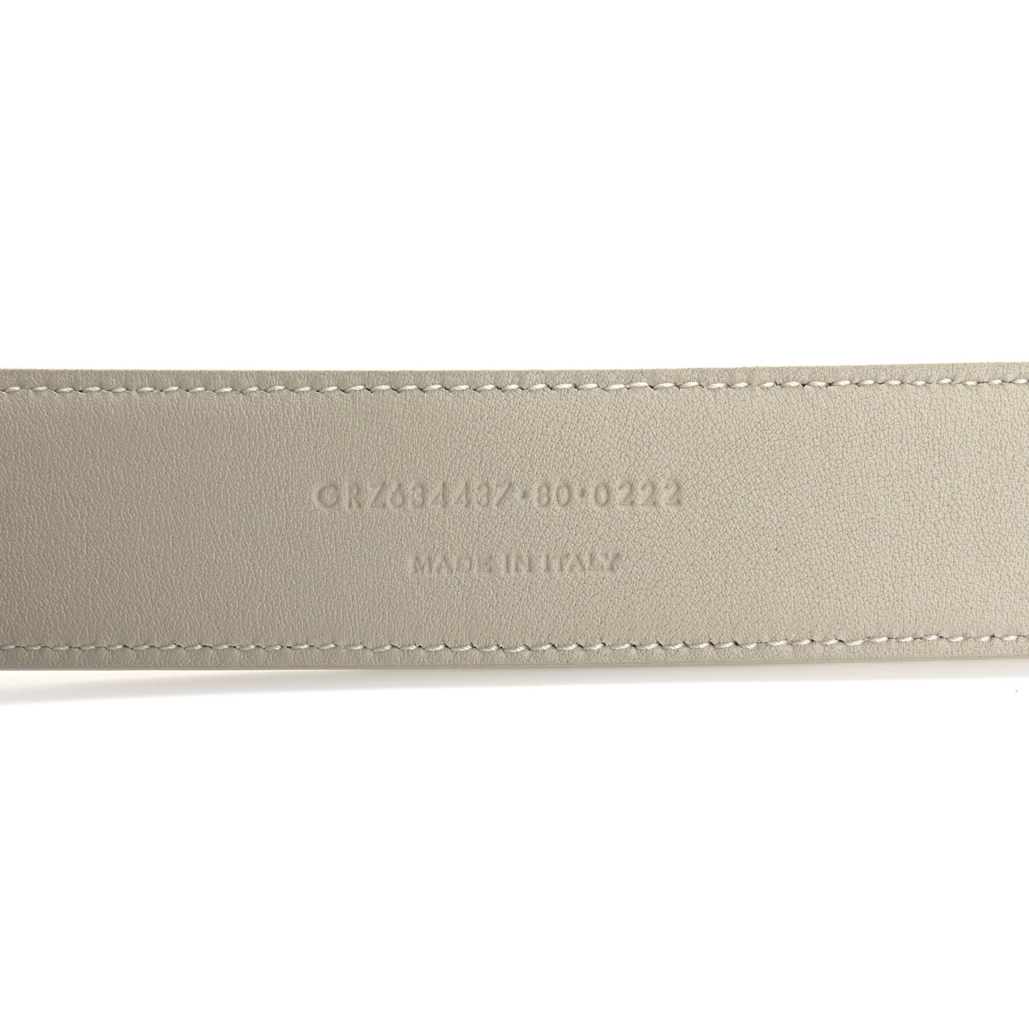 Smooth Calfskin Monogram Square Buckle Belt 80 32 Crema Soft
