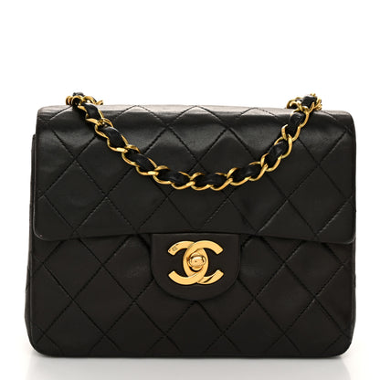 Chanel Lambskin Quilted Mini Square Flap Black 1 of 11