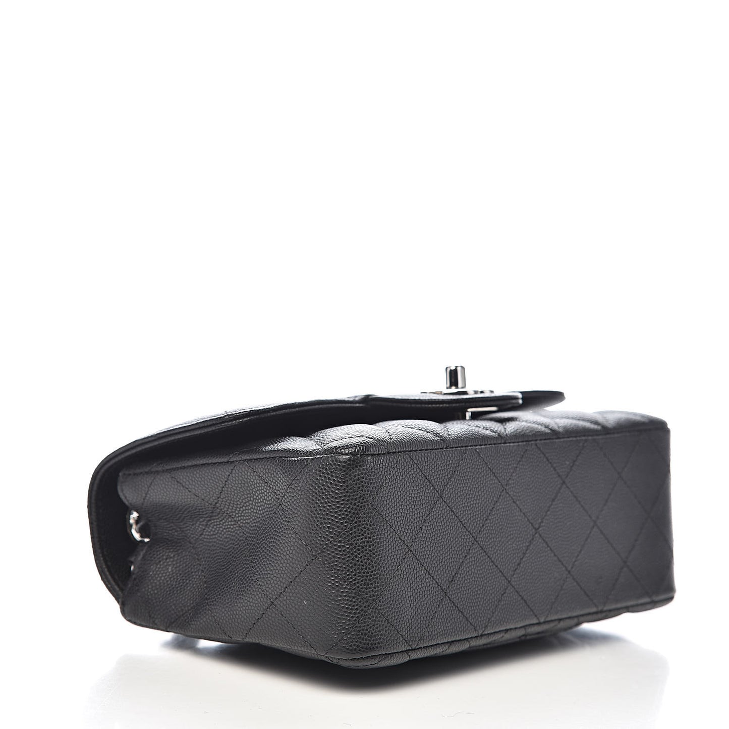 Caviar Quilted Mini Rectangular Flap Black