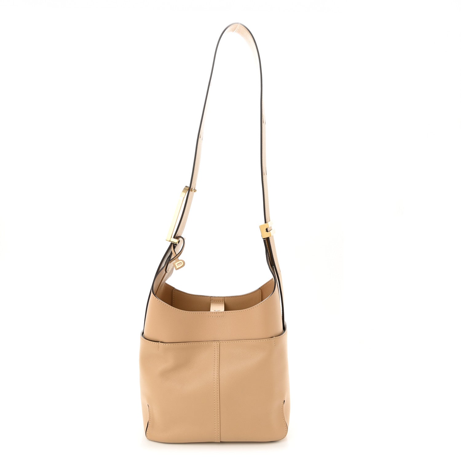Delvaux Grained Calfskin Mini So Cool Satchel Latte 1 of 9