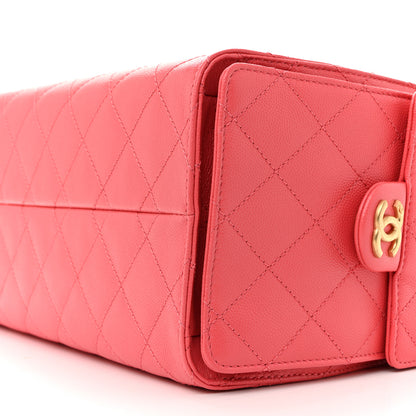 Chanel Caviar Quilted Small Chanel 25 Handbag Coral 9 of 9