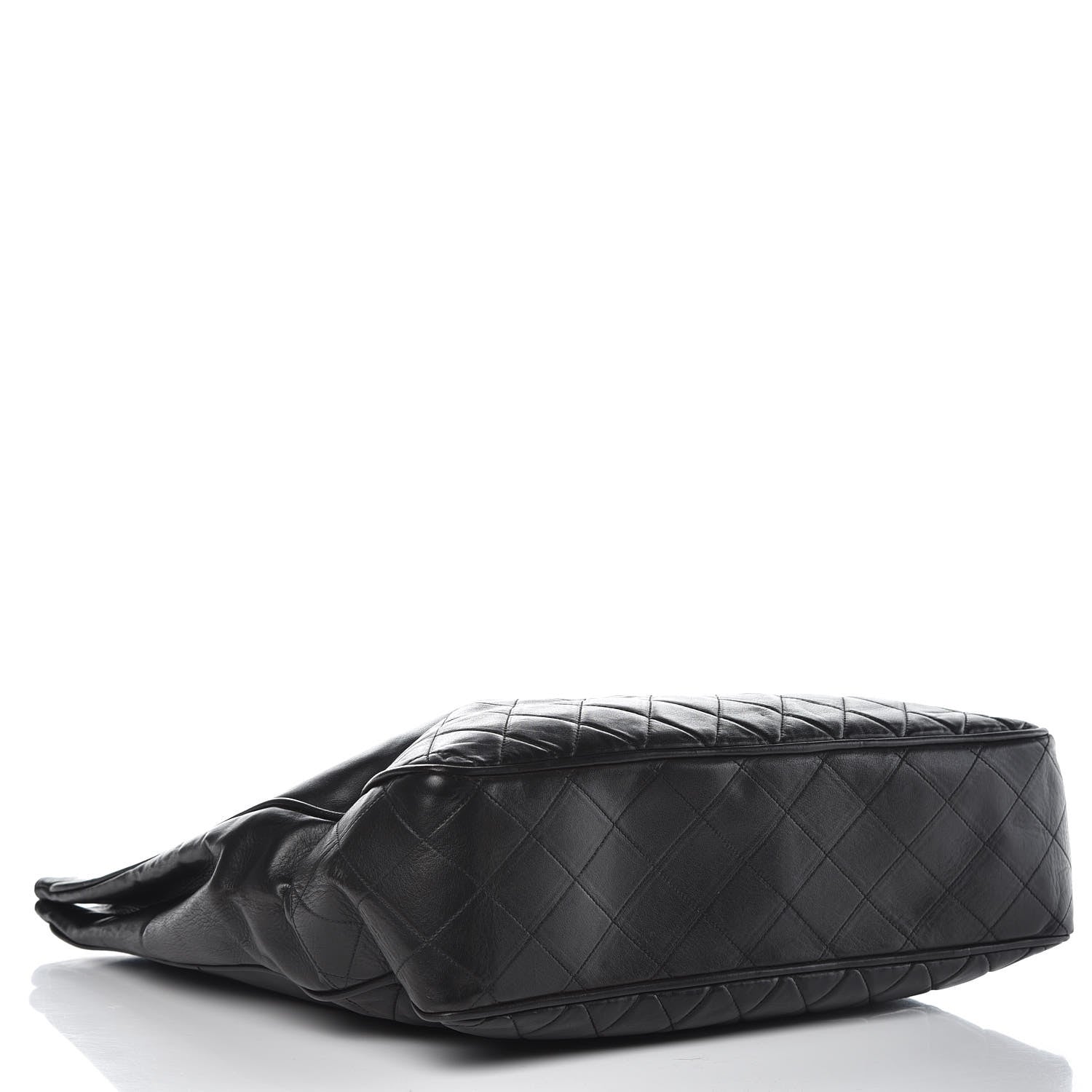 Chanel Lambskin Quilted Shopping Tote Black 17 of 17