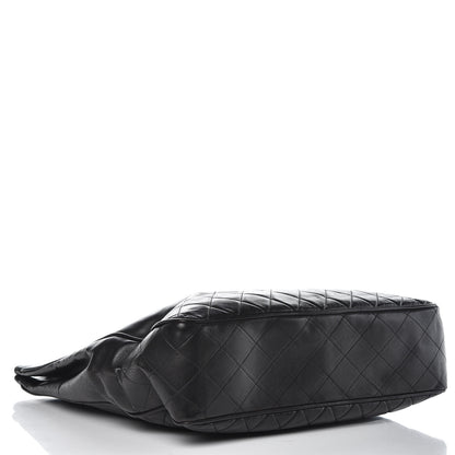 Chanel Lambskin Quilted Shopping Tote Black 17 of 17