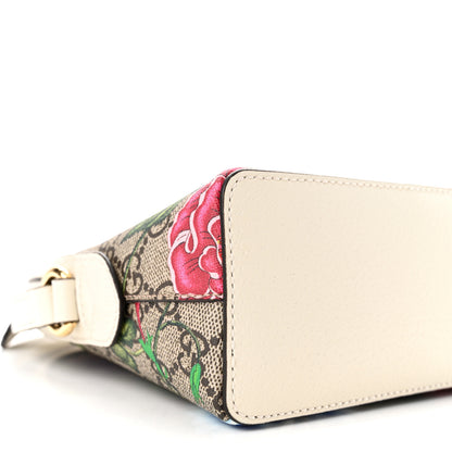 Gucci GG Supreme Monogram Flora Web GG Small Ophidia Dome Shoulder Bag White 9 of 10