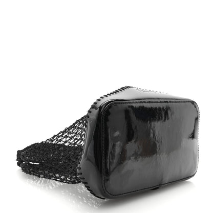 Prada Tessuto Mesh Patent Rete Bag Black 4 of 8