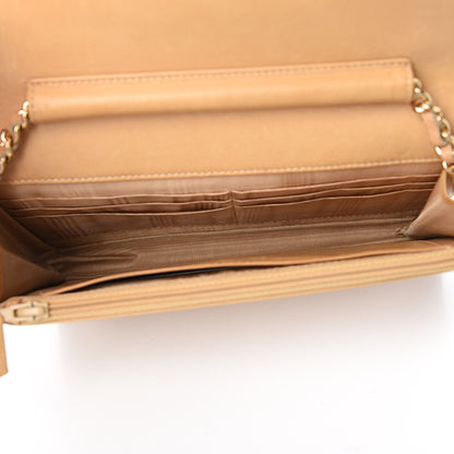 Chanel Caviar Timeless CC Wallet on Chain WOC Beige 4 of 12